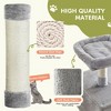 JIONJOY 66" Multi-Level Cat Tree - 2 Large Condos, Sisal Scratching Posts & Hammock, Stable Indoor Cat Tower-Light Grey - 4 of 4