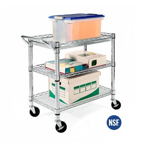 Seville Classics UltraDurable NSF Commercial Steel Rolling Kitchen Utility Cart - 1 of 4