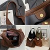 Generic Womens Fashion Suede Shoulder Bags Large Tote Bag Retro Purse Handbag Top Handle Satchel - 2 of 4