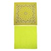 CTM Cotton Solid and Paisley Print Neon Bandana Kit (Pack of 2) - 2 of 4