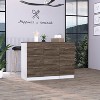 XIYUYEU Kitchen Island Centerpiece with L-Shaped Convertible Kitchen Island Table for Kitchen, Dining Room - 2 of 4