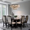 LLHZSY 2-Tiers  8+4 Lights Crystal Pendant Chandelier for Dinning Room Living Room-26" - Black - 2 of 4