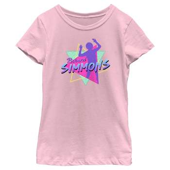 Girl's Richard Simmons 80s Silhouette Logo T-Shirt