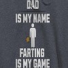 Rerun Island Men's Dad Is My Name Long Sleeve Graphic Cotton Sweatshirt Hoodie - Dark Heather Grey XL - 2 of 3