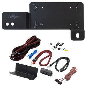 Stinger BRCOAMPBRKTD Amp Bracket - Driver Side With STXKBR4 Underseat Amplifier 4-gauge Wiring Kit Compatible With Ford Bronco - 1 of 4