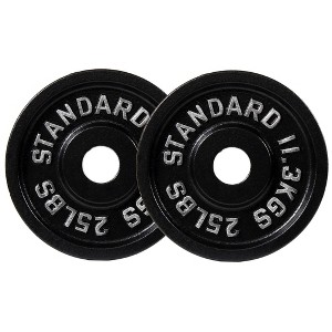 Sapphtopaz Olympic Cast Iron Weight Plates for Barbell, 2-Inch Barbell Plates for Weightlifting and Strength Training in Home & Gym - 1 of 4