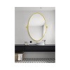 Elegant Lighting Oval pivot mirror 21x32 inch in gold - 2 of 4