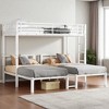 Mshliw Twin XL Over Twin & Twin Metal Triple Bunk Bed for 3, Detachable L-Shaped Design, Guardrails & Ladder, Convertible Heavy-Duty Frame - 4 of 4