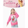 Disney Princess Toddler Sweatshirts Ariel Tiana Cinderella and Belle,Hoodie Graphic Pullover Tops Pink - 2 of 4
