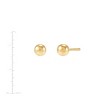 Silpada 'Having a Ball 5 mm Stud Earrings' in Gold-Plated Sterling Silver - 4 of 4