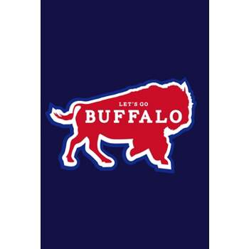 Northlight Red and White Let's Go Buffalo Outdoor House Flag 40" x 28"