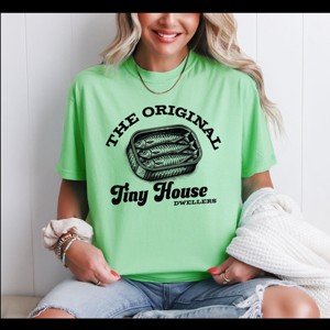 Simply Sage Market Original Tiny House Dwellers Garment Dyed Tee - 1 of 4
