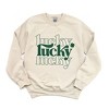 Simply Sage Market Women's Graphic Sweatshirt Lucky Clover Checkered - 3 of 4
