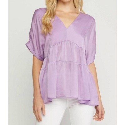 Women's Double V Tiered Top - Plus - entro