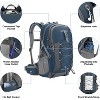 Camping Backpack,40L Waterproof Hiking Daypack with Rain Cover,Lightweight Travel Backpack - 3 of 4