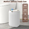 Aoibox Motion Sensor Trash Can with Lid, 3 Gallon Electric Bathroom Garbage Can, Small White Wastebasket Touchless Trash Bin for Toilet, Office, RV - 2 of 4