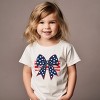 The Juniper Shop Blue and White Star Bow Coquette Toddler Short Sleeve Tee - 3 of 4