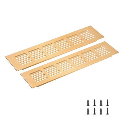 Unique Bargains Rectangle Ventilation Grille, Aluminum