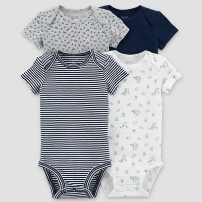 Baby Boys 4pk Bodysuit Set – Just One You® made by carters Blue Newborn ...