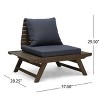 Christopher Knight Home Sedona Acacia Wood Outdoor Club Chair with Cushions Gray/Dark Gray - 3 of 4