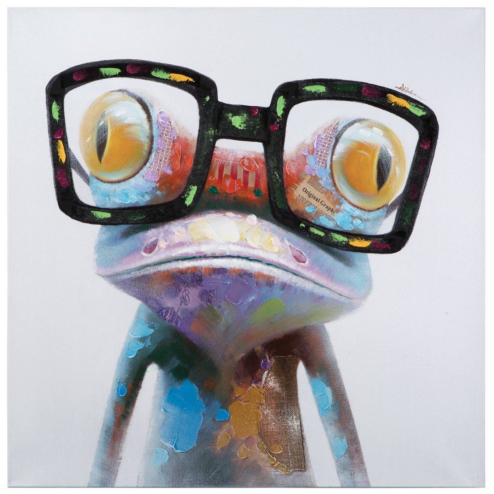 UPC 845805057619 product image for Hipster Froggy Unframed Wall Art - Yosemite Home Decor | upcitemdb.com