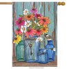 Farm Fresh Flowers Spring House Flag Mason Jars 28" x 40" Briarwood Lane - 2 of 4
