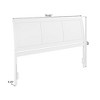 AFI Furnishings Portland King Sleigh Solid Wood Panel Headboard in White - 3 of 4