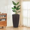 Okak Round/Square Self-Watering Planter with Faux Rattan Design 22.5 Inch Auto-Irrigation Pot for Indoor/Outdoor Plants - 2 of 4