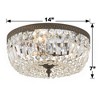 Crystorama Lighting Ceiling Mount 3 - Light Flush Mount in  English Bronze - 3 of 4