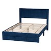 Baxton Studio Elora Pleated Velvet Storage Bed - 3 of 4