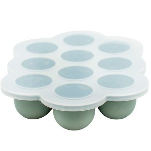 WeeSprout Silicone Freezer Tray w/ Clip on Lid Perfect Food Storage Container for Homemade Baby Food - 1 of 4