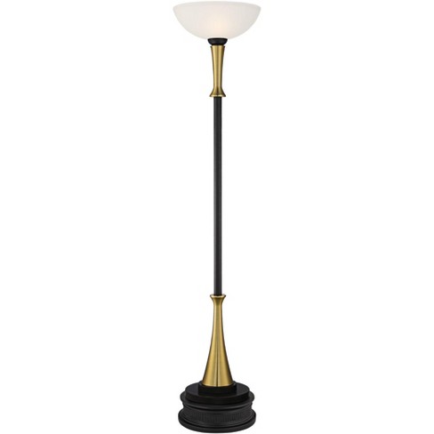 Possini euro piazza brushed nickel torchiere store floor lamp