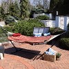 Sunnydaze Cotton Rope Freestanding Hammock with Spreader Bar with Portable Steel Stand and Pad and Pillow Set - 12' Stand - 4 of 4