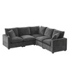 YOOCOZZ Chenille Sectional Sofa with Pure Foam Cushions and 2 Pillows, Free Combination - 2 of 4