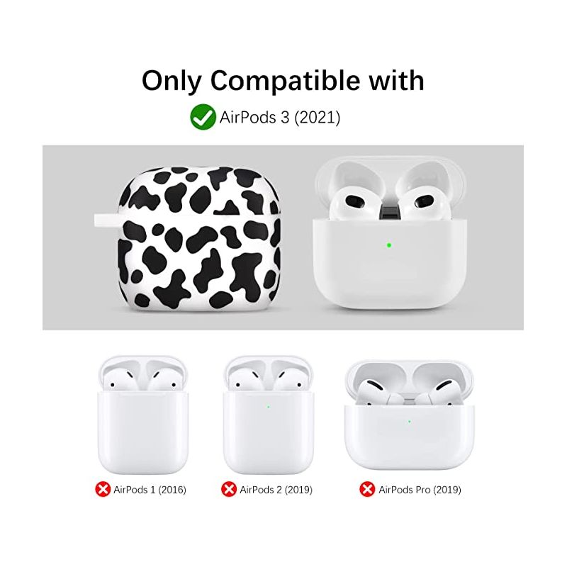 Worryfree Gadgets Case Compatible with Airpods 3 Case Cover Soft Silicone Protective Case Floral Print Soft Flexible Cover for Airpods 3rd Generation, 3 of 8