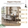 Whisen 7-Piece Dining Table Set with 6 Upholstered Chairs - image 3 of 4