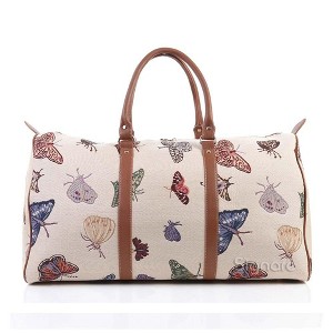 Signare USA Butterfly Beige Big Holdall/Duffel Bag - 1 of 4