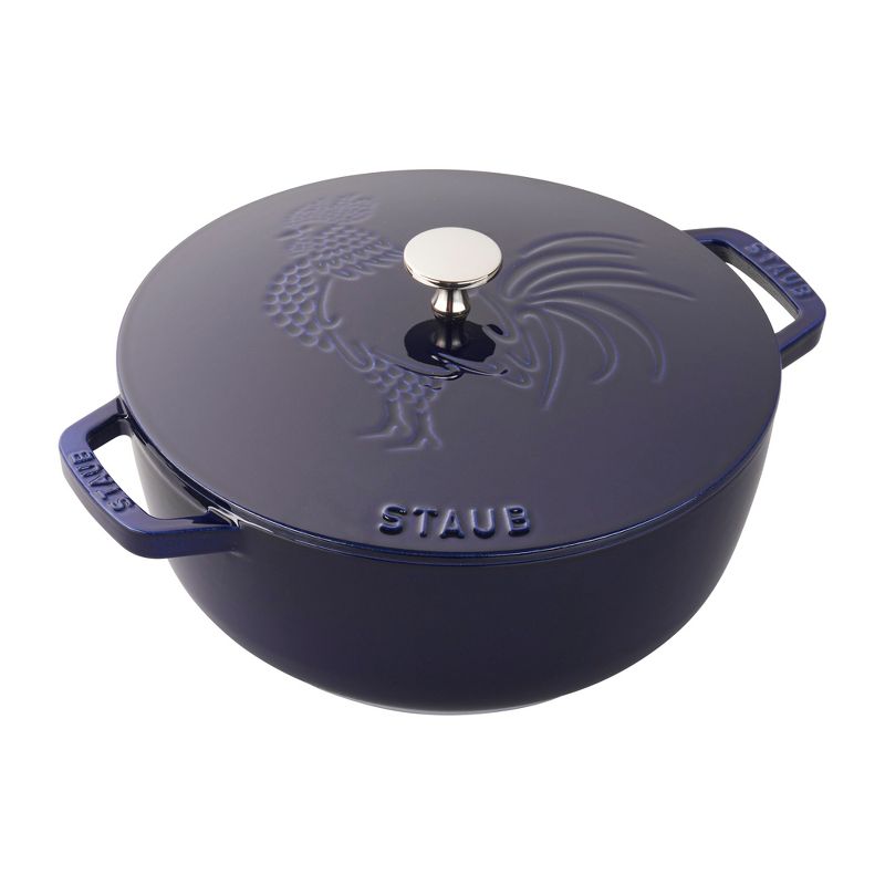 STAUB Cast Iron 3.75-qt Essential French Oven Rooster, 1 of 8