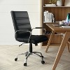 Alamont Mid Back Metal Swivel Office Chair Black/Chrome - 3 of 4