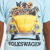 Toddler Boys' Volkswagen Beetle Dogs Printed T-Shirt - Light Blue - 2 of 4
