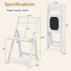 Costway Set of 20 Dining Chairs w/ Rubber Wood Legs & Padded Seat for Home Office Events White - 3 of 4