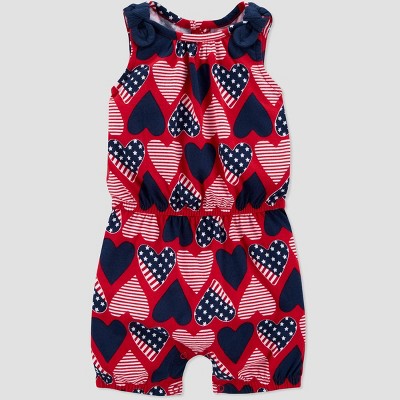 4th of july baby romper