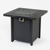 GDFStudio Adela 50,000 BTU Square 28" Propane Iron Fire Pit Table - 4 of 4