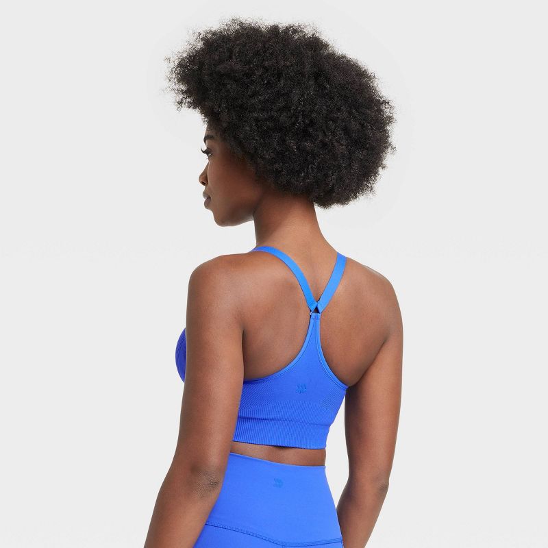Women's Seamless Medium Support Cami  Sports Bra - All In Motion™, 3 of 7