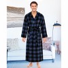 ADR Men's Robe, Plush Fleece Hooded Bathrobe Man, Long Warm Cozy Bath Robe Man - 2 of 2