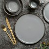 LunaLulinlk Stoneware Ava Dinner Plate, Grey - 3 of 4