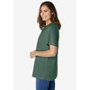 Woman Within Plus Size Eyelet Henley Tee - 4 of 4