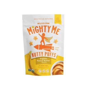 Mission MightyMe Nutty Puffs Baby Snacks - Organic Peanut Butter with Banana - 1.5oz - 1 of 4