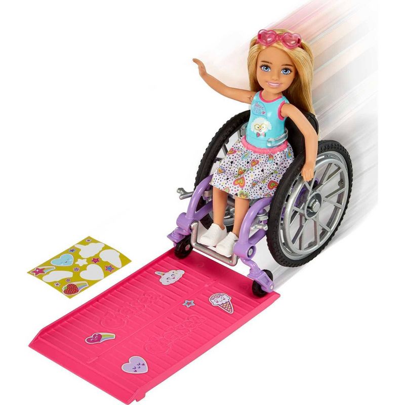 Barbie Chelsea Wheelchair Doll - Sweets Dress, 5 of 7