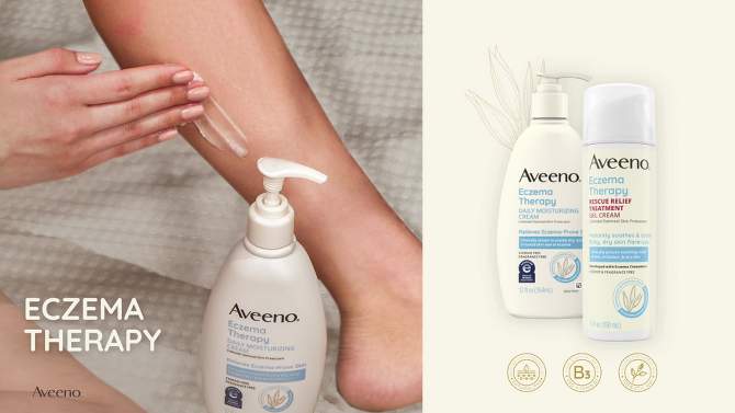 Aveeno Eczema Therapy Rescue Relief Treatment Body Gel Cream - 5 fl oz, 2 of 11, play video